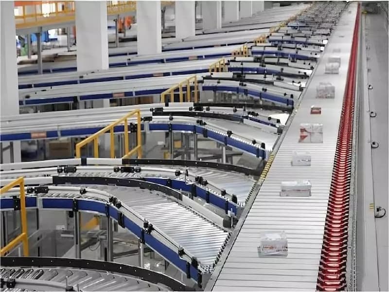 Conveying and sorting systems in automated warehousing systems