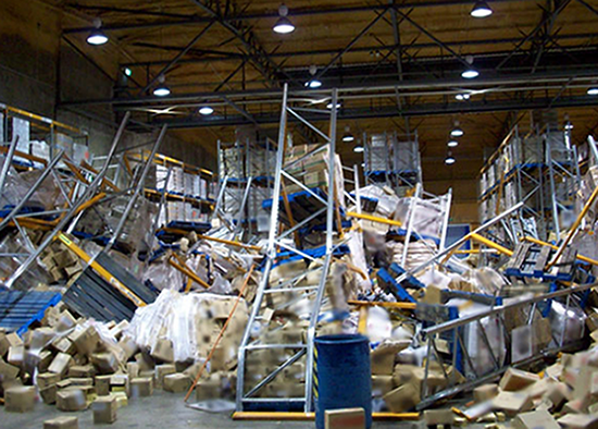 What are the dangers of overloading a racking system?